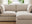 best layouts for small living rooms - 2 seater sofa with chaise footstool in small space with lots of plants