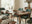 how to decorate a dining room - image features cosy modern dining room with wooden dining table, 4 green fabric chairs and dining bench, decorated in warm rustic theme