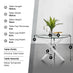 Novara Round Glass and Silver Metal 4 Seater Dining Table