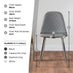 2x Corona Cappuccino Beige Faux Leather Dining Chairs Silver Legs