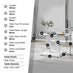 Imperia Rectangular White High Gloss 4 Seater Dining Table