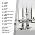 Imperia Rectangular Grey High Gloss 6 Seater Dining Table