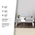 Enzo White High Gloss Desk