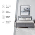 Azure White Solid Pine Double Bed Frame + Windsor Mattress