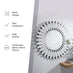 Starburst Small Round Modern Wall Mirror