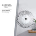 Starburst Small Round Modern Wall Mirror