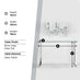 Miami Glass and Silver Console Table