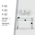 Miami Glass and Silver Console Table
