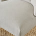 2x Belgravia Beige Fabric Dining Chairs Walnut Legs