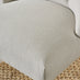 2x Belgravia Beige Fabric Dining Chairs Walnut Legs