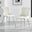 2x Nora Cream Velvet Dining Chairs Silver Legs