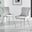 2x Nora Light Grey Velvet Dining Chairs Silver Legs