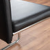 Novara Black Leg 120cm Round Glass Dining Table & 4 Black Lorenzo Chairs