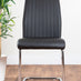 Atlanta Modern Rectangle Chrome Metal High Gloss White Dining Table And 6 Black Lorenzo Chairs Set