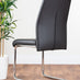 Imperia Grey Modern High Gloss Dining Table And 6 Black Lorenzo Dining Chairs Set