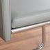 Pivero White High Gloss Dining Table and 6 Elephant Grey Lorenzo Dining Chairs