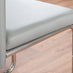 Elina White Marble Effect Round Dining Table & 2 Grey Lorenzo Chairs