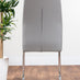 Elina White Marble Effect Round Dining Table & 2 Grey Lorenzo Chairs