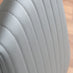 Enna White Glass Extending Dining Table and 6 Grey Lorenzo Chairs