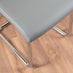 Elina White Marble Effect Round Dining Table & 2 Grey Lorenzo Chairs