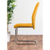 Leonardo Glass And Chrome Metal Dining Table And 6 Mustard Lorenzo Chairs