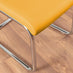 Giovani Grey White Modern High Gloss And Glass Dining Table And 4 Mustard Lorenzo Chairs Set