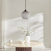 Abigail Smoky Grey Glass Pendant Ceiling Light