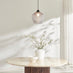 Abigail Smoky Grey Glass Pendant Ceiling Light