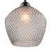 Abigail Smoky Grey Glass Pendant Ceiling Light