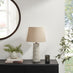 Agatha White Ceramic Table Lamp