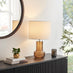 Amber Orange Glass Table Lamp