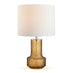 Amber Orange Glass Table Lamp