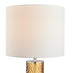 Amber Orange Glass Table Lamp