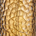 Amber Orange Glass Table Lamp