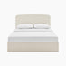 Amelie Cream Fabric Ottoman Double Bed Frame