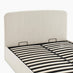 Amelie Cream Fabric Ottoman Double Bed Frame