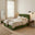 Amelie Green Velvet Ottoman Double Bed Frame