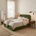 Amelie Green Velvet Ottoman Double Bed Frame