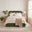 Amelie Green Velvet Ottoman Double Bed Frame