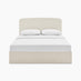 Amelie Cream Fabric Ottoman King Size Bed Frame
