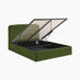 Amelie Green Velvet Ottoman King Size Bed Frame