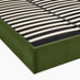 Amelie Green Velvet Ottoman King Size Bed Frame