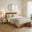 Amelie Orange Fabric Ottoman King Size Bed Frame
