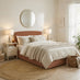 Amelie Orange Fabric Ottoman King Size Bed Frame