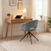 Anika Grey Fabric Swivel Office Chair