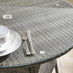 Antigua Grey Rattan 4 Seat Round Table Garden Dining Set