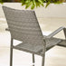 Antigua Grey Rattan 4 Seat Round Table Garden Dining Set
