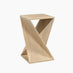 Ararat Square Light Oak Wood Side Table
