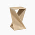 Ararat Square Light Oak Wood Side Table