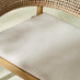 Asa Wood, Wicker & Cream 2/3 Seater Garden Bench